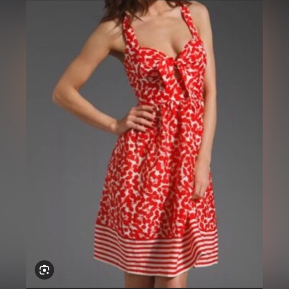 Very Cherry Tie Dress - Picture 7 of 8